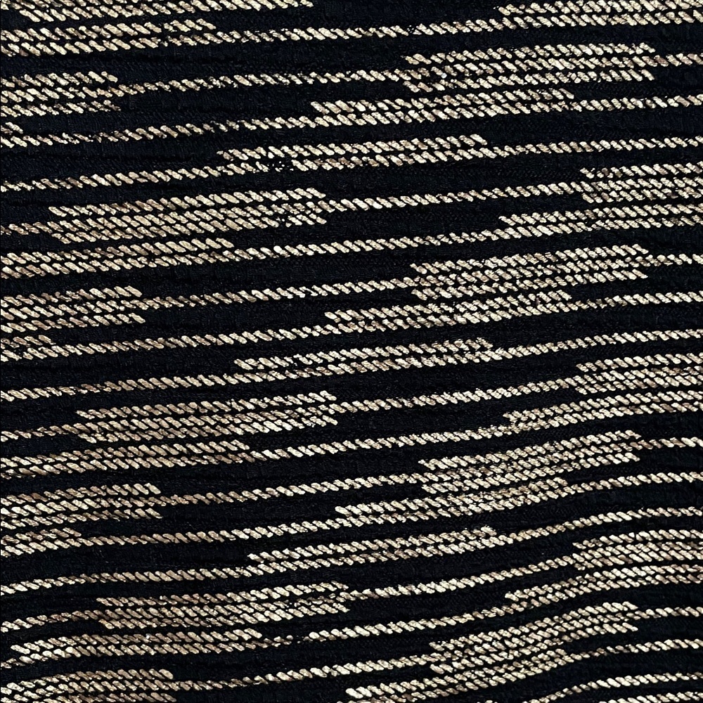 Black and Gold Striped Women's Top - Picture 8 of 11
